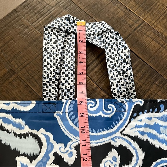 NEW! Set of Chico's Reusable Totes - One (1) Large, One (1) Small - Blue & White - Picture 6 of 10